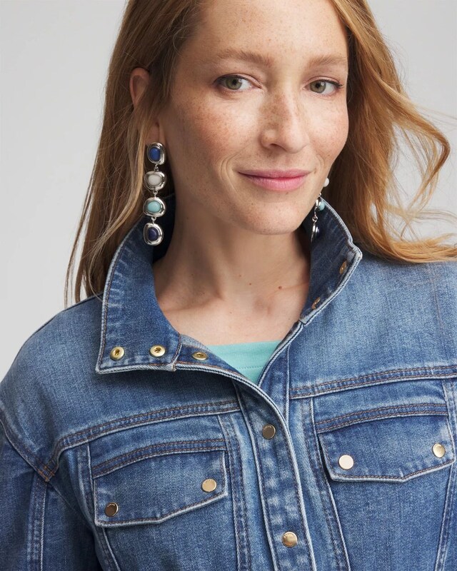 Denim Utility Jacket - image 4